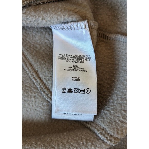 Columbia Jacket Mens XL Full Zip Fleece‎ Mock Neck Beige Polyester Outdoor - Picture 8 of 10